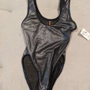 (NWT) Black mesh bodysuit